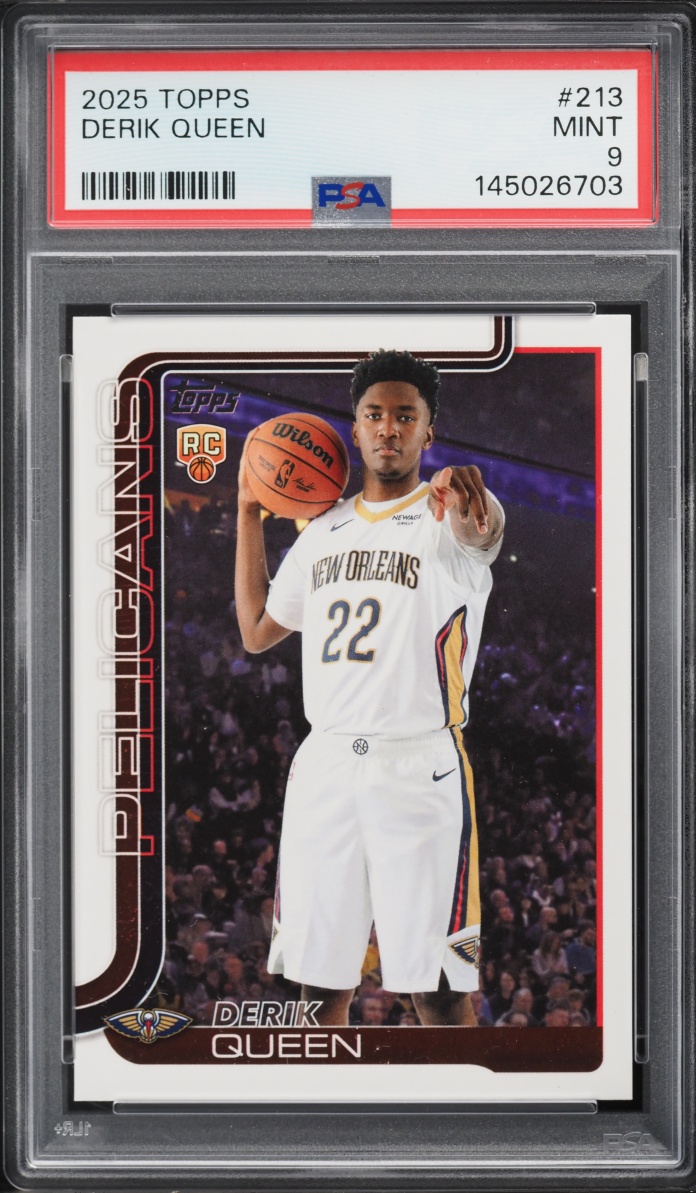 2025 Topps Basketball Derik Queen ROOKIE #213 PSA 9 MINT