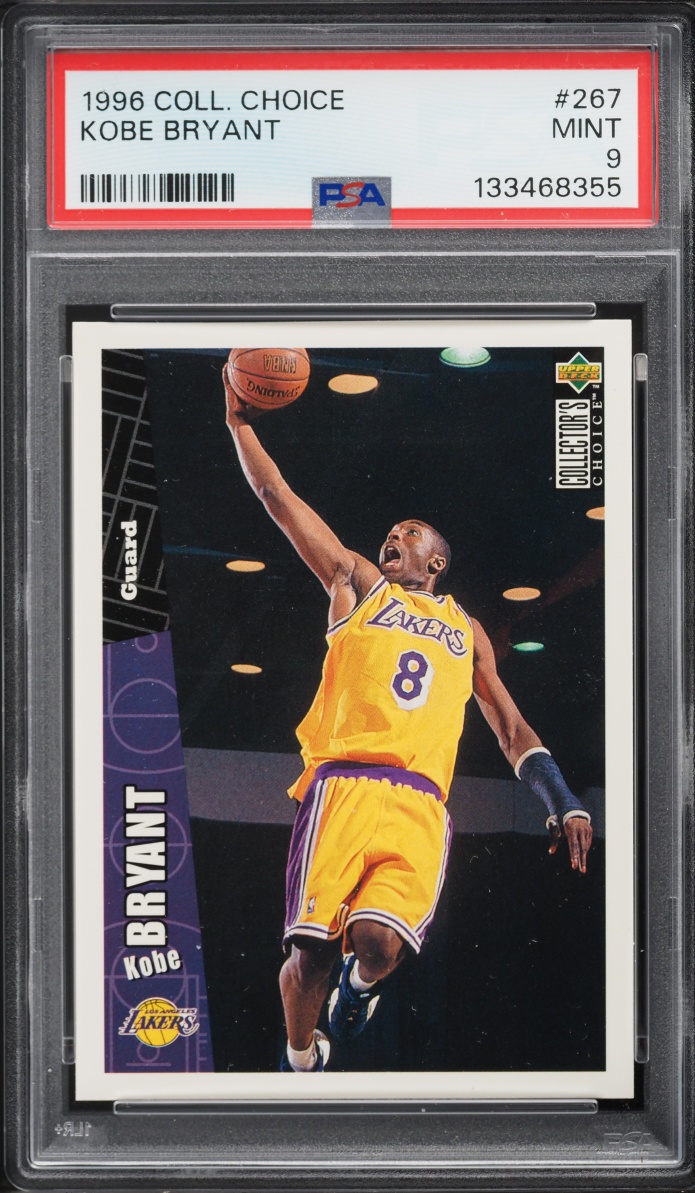 1996 Collector's Choice Basketball Kobe Bryant ROOKIE #267 PSA 9 MINT