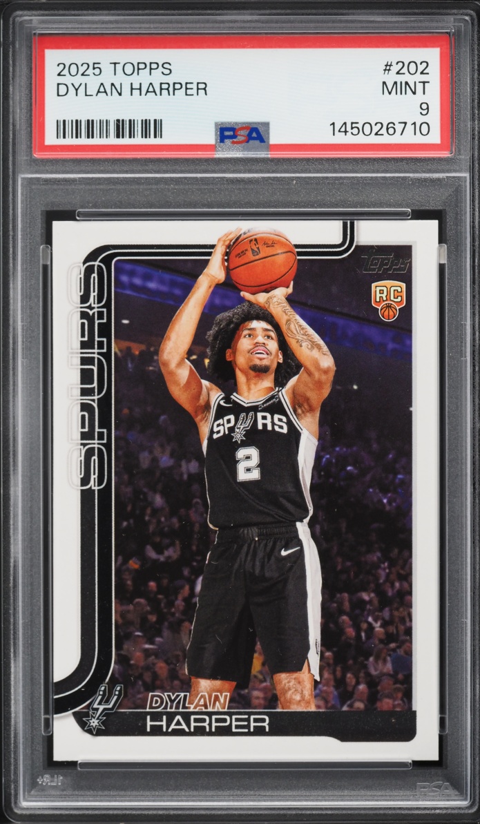 2025 Topps Basketball Dylan Harper ROOKIE #202 PSA 9 MINT