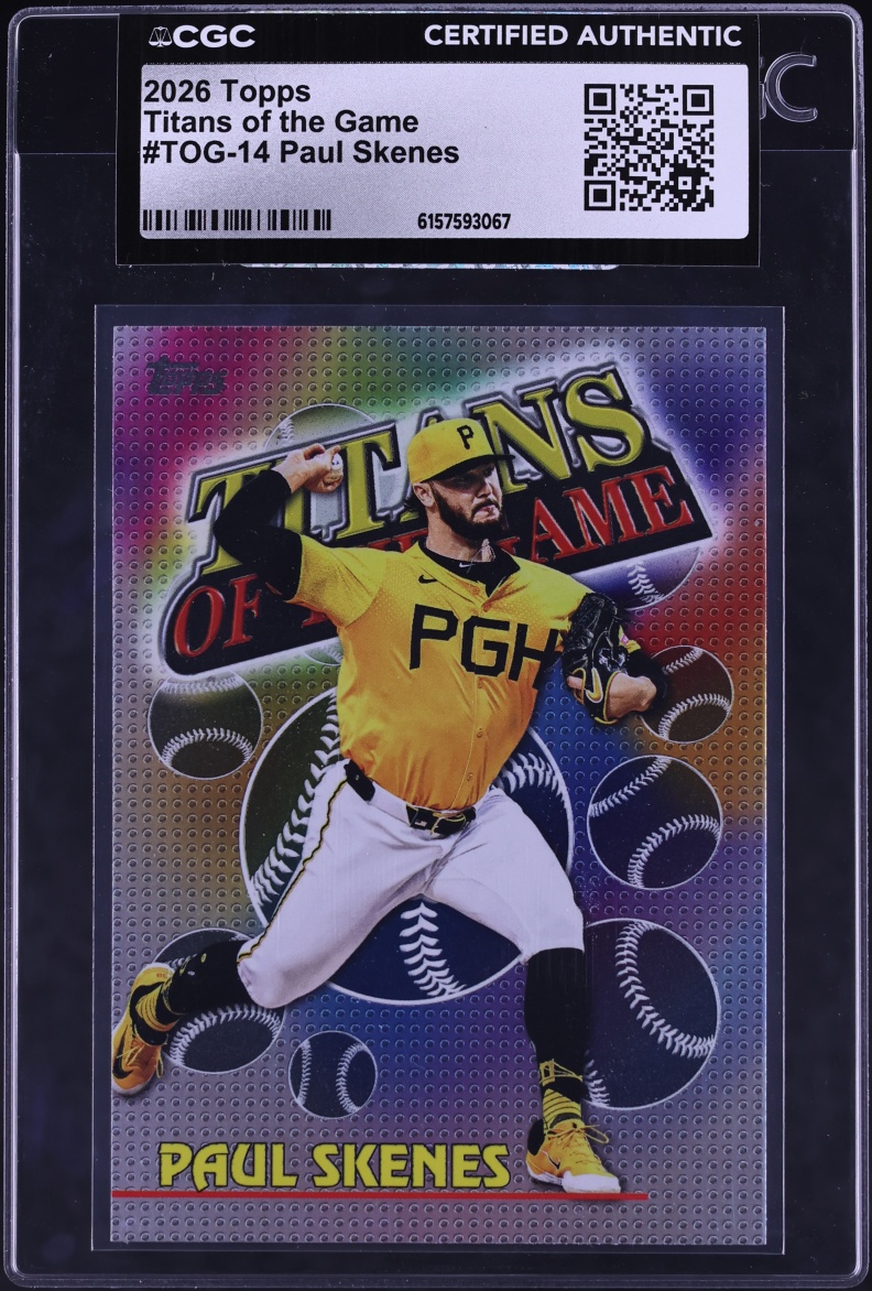 2026 Topps Titans Of The Game Paul Skenes #TOG-14 CGC AUTH