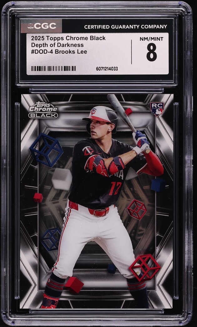 2025 Topps Chrome Black Depth Of Darkness Brooks Lee ROOKIE
