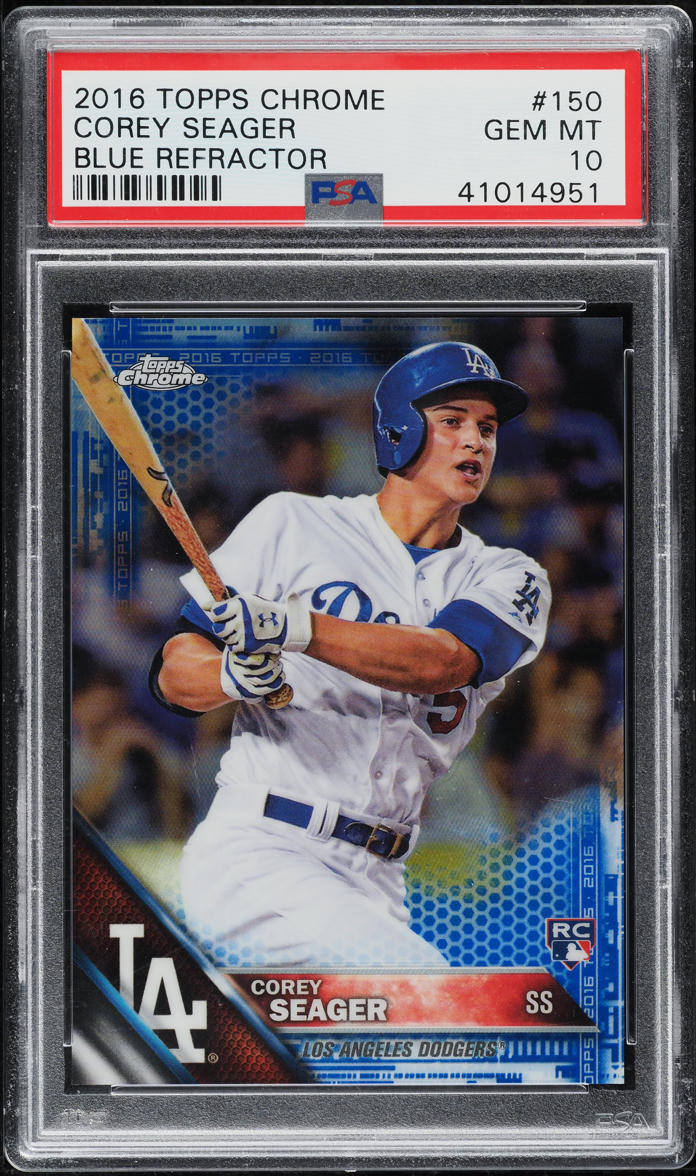 2016 Bowman Chrome Refractor Corey Seager ROOKIE RC AUTO /499 #CS