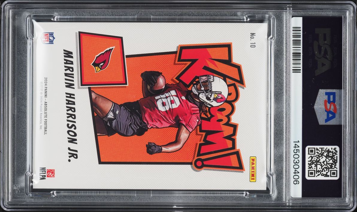 2024 Absolute Kaboom Horizontal Marvin Harrison Jr. ROOKIE #10 PSA 9 MINT