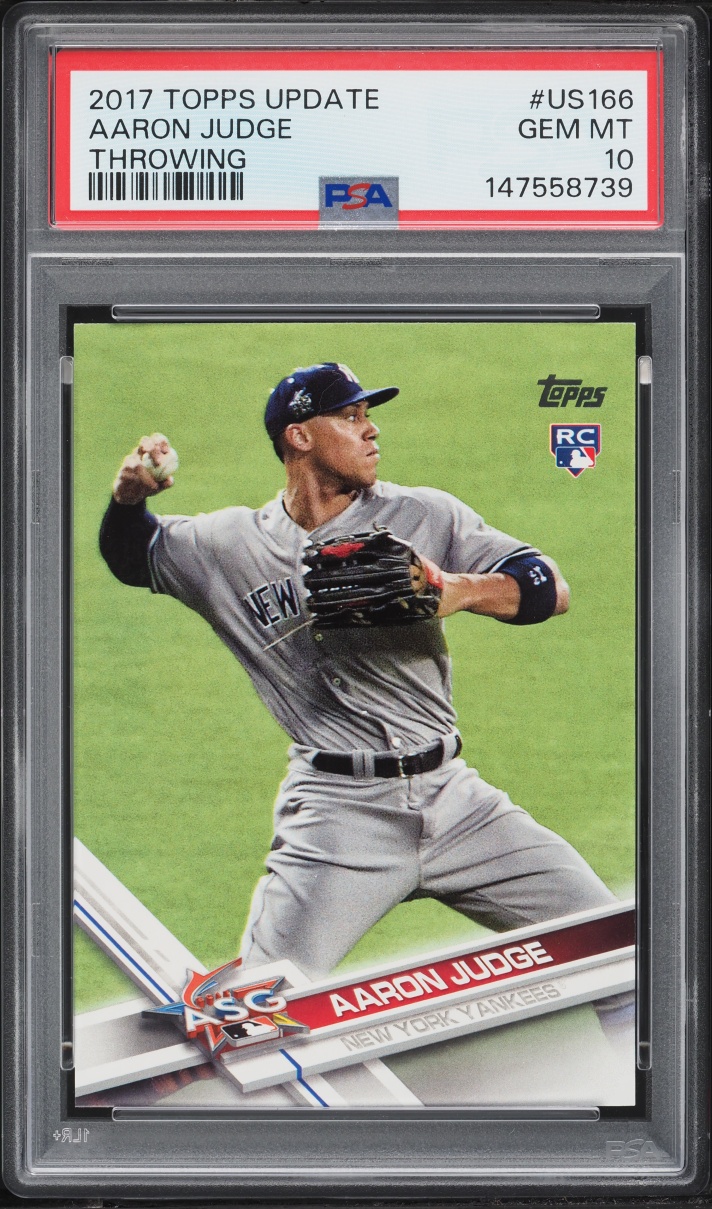 2017 Topps Update Throwing Aaron Judge ROOKIE #US166 PSA 10 GEM MINT
