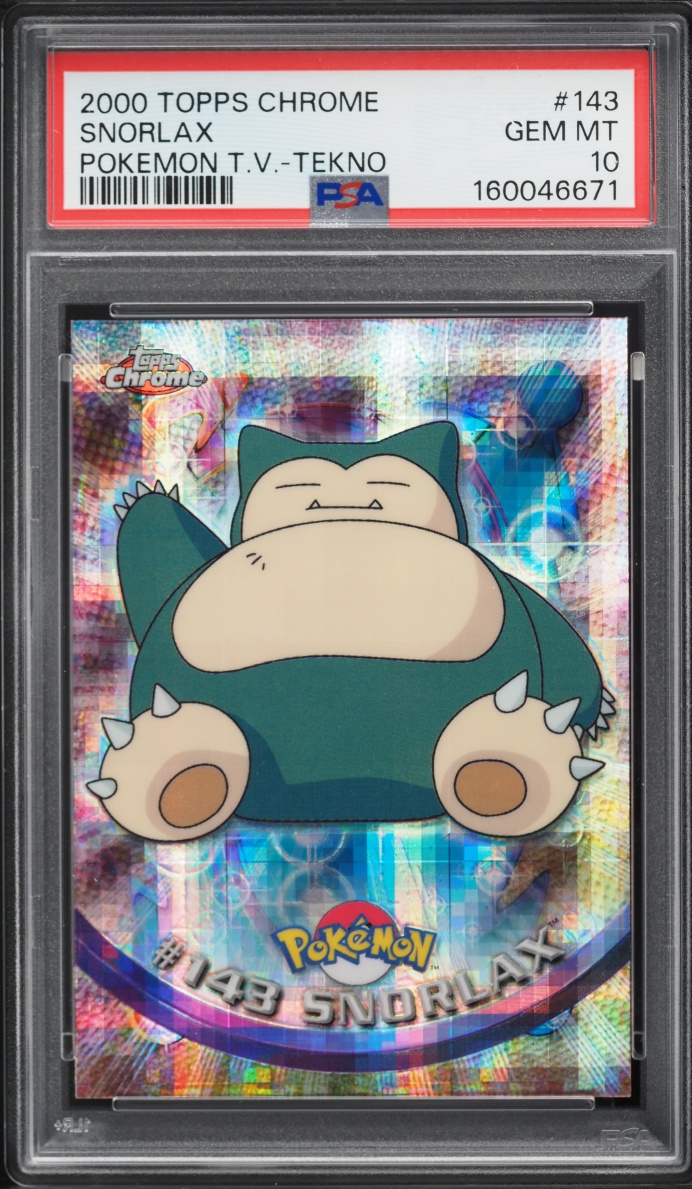 2000 Topps Chrome Pokemon Series 2 Tekno Snorlax #143 PSA 10 GEM MINT