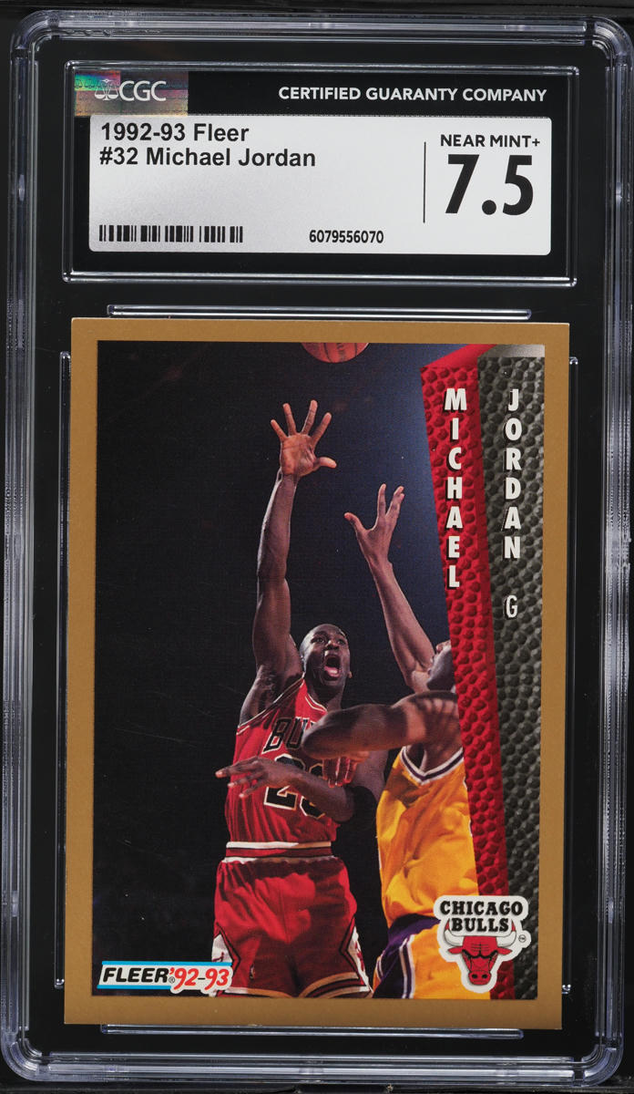 1992 Fleer Basketball Michael Jordan #32 CGC 7.5 NRMT+