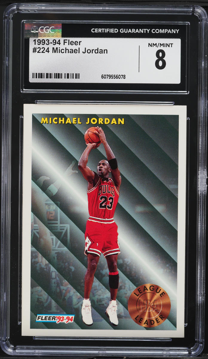 1993 Fleer Basketball Michael Jordan #224 CGC 8 NM-MT