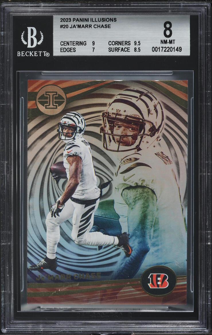 2023 Panini Illusions Ja'Marr Chase #20 BGS 8 NM-MT
