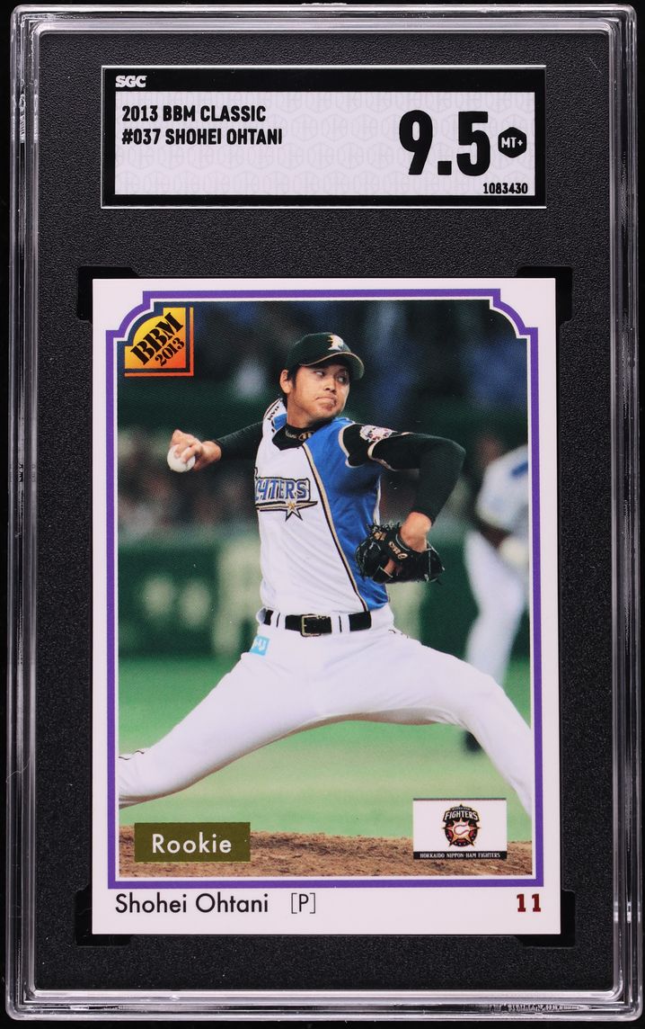 2013 BBM Classic Shohei Ohtani ROOKIE #037 SGC 9.5 MINT+