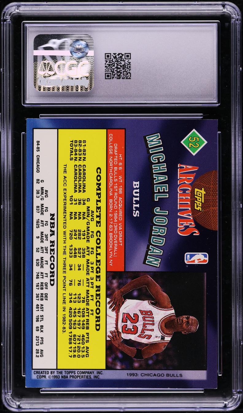 1992 Topps Archives Michael Jordan #52 CGC 7 NRMT