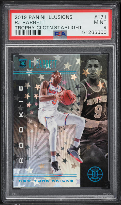 2019 Select Premier Level RJ Barrett ROOKIE #157 PSA 9 MINT on