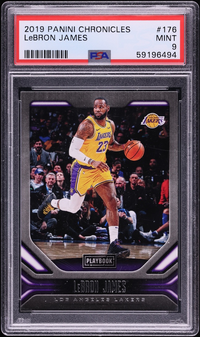 2019 Panini Chronicles Playbook LeBron James #176 PSA 9 MINT