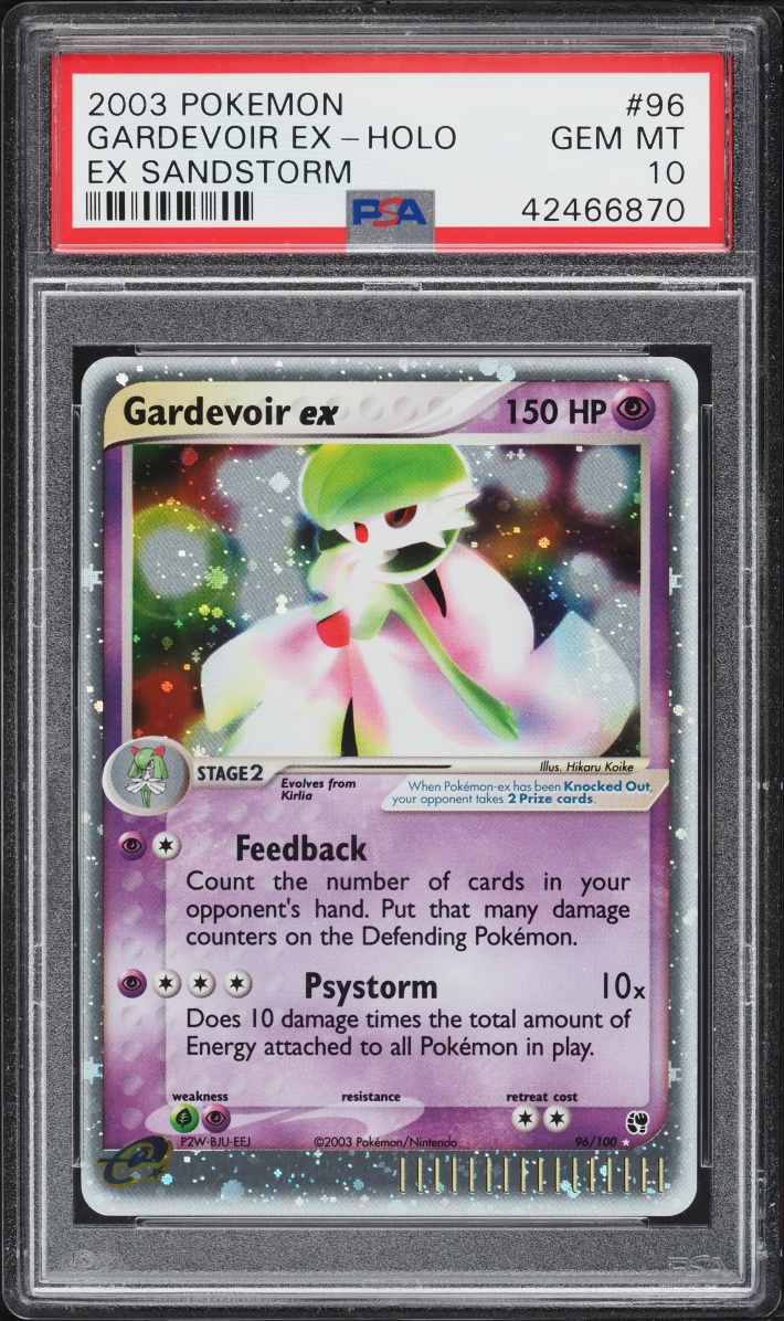 2003 Pokemon EX Sandstorm Holo Gardevoir Ex #96 PSA 10 GEM MINT