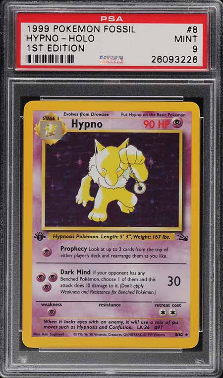 2002 Pokemon Japanese The Town On No Map 1st Edition Holo Hypno