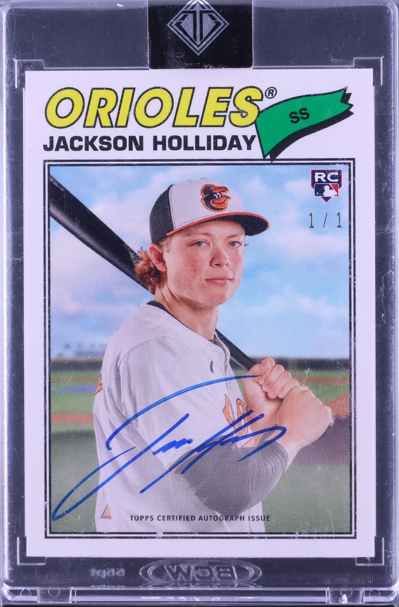 2024 Topps Transcendent Collection Through The Years Jackson Holliday ROOKIE AUTO 1/1 CGC AUTH