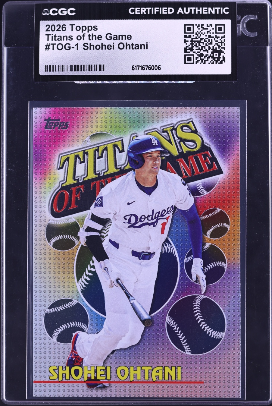 2026 Topps Titans Of The Game Shohei Ohtani #TOG-1 CGC AUTH
