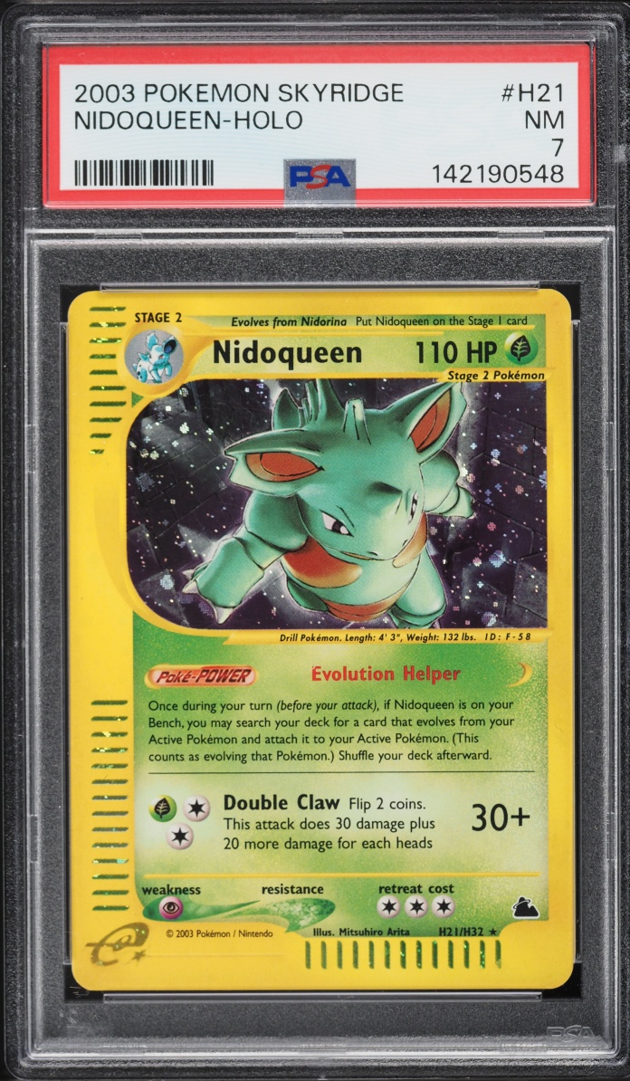 2003 Pokemon Skyridge Holo Nidoqueen #H21 PSA 7 NRMT