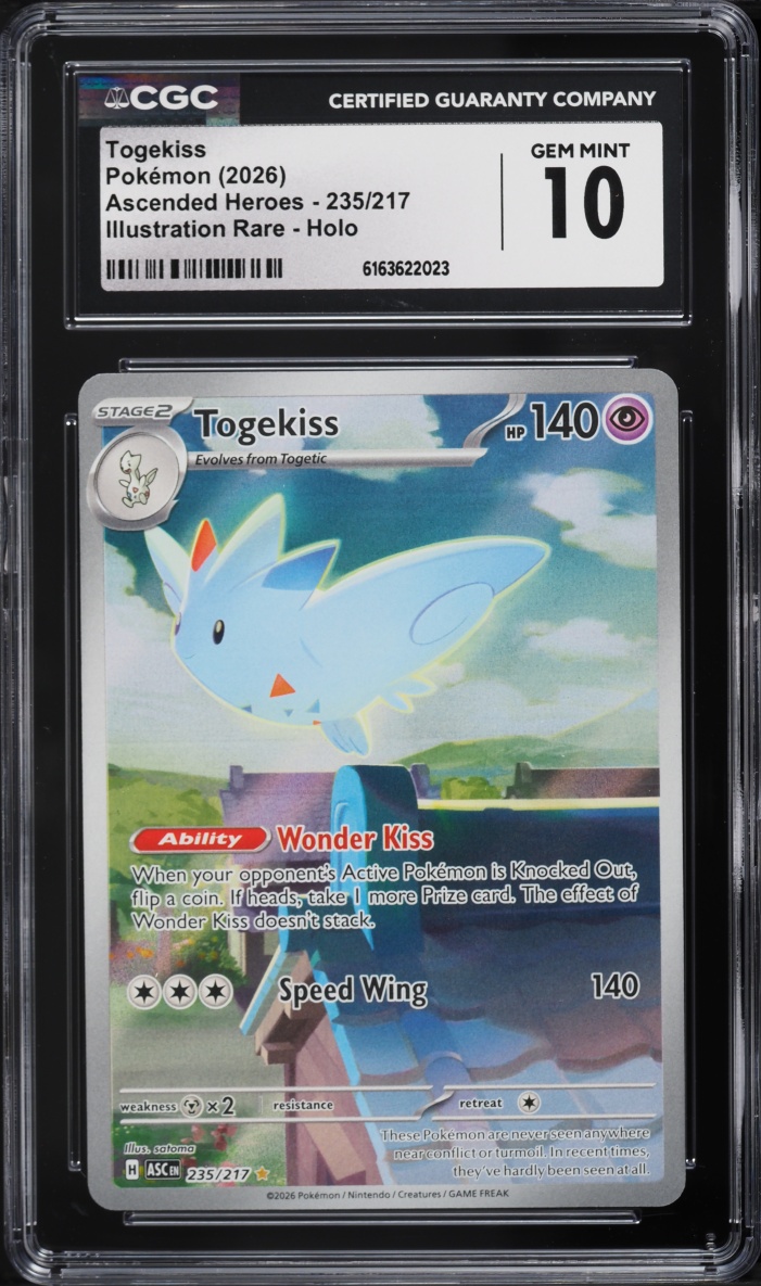 2026 Pokemon Mega Evolution Ascended Heroes IR Togekiss #235 CGC 10 GEM MINT