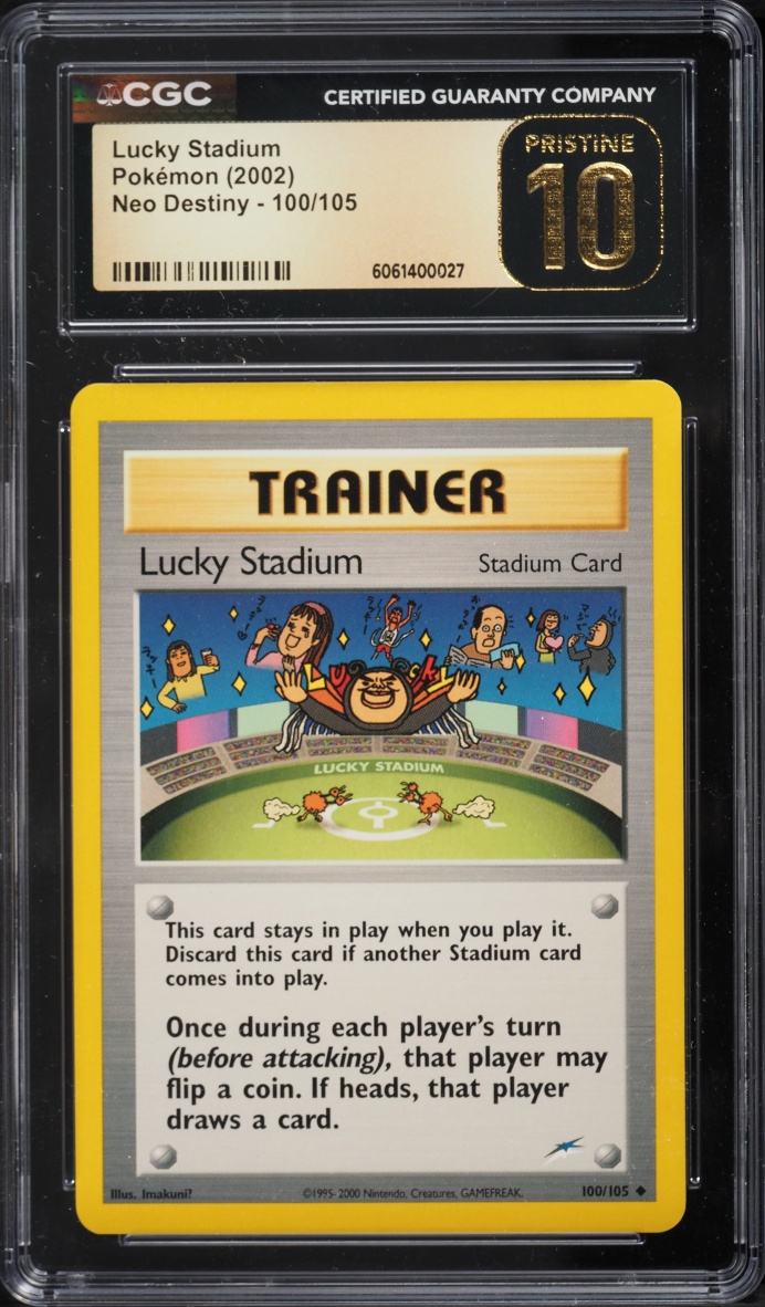 2002 Pokemon Neo Destiny Lucky Stadium #100 CGC 10 PRISTINE