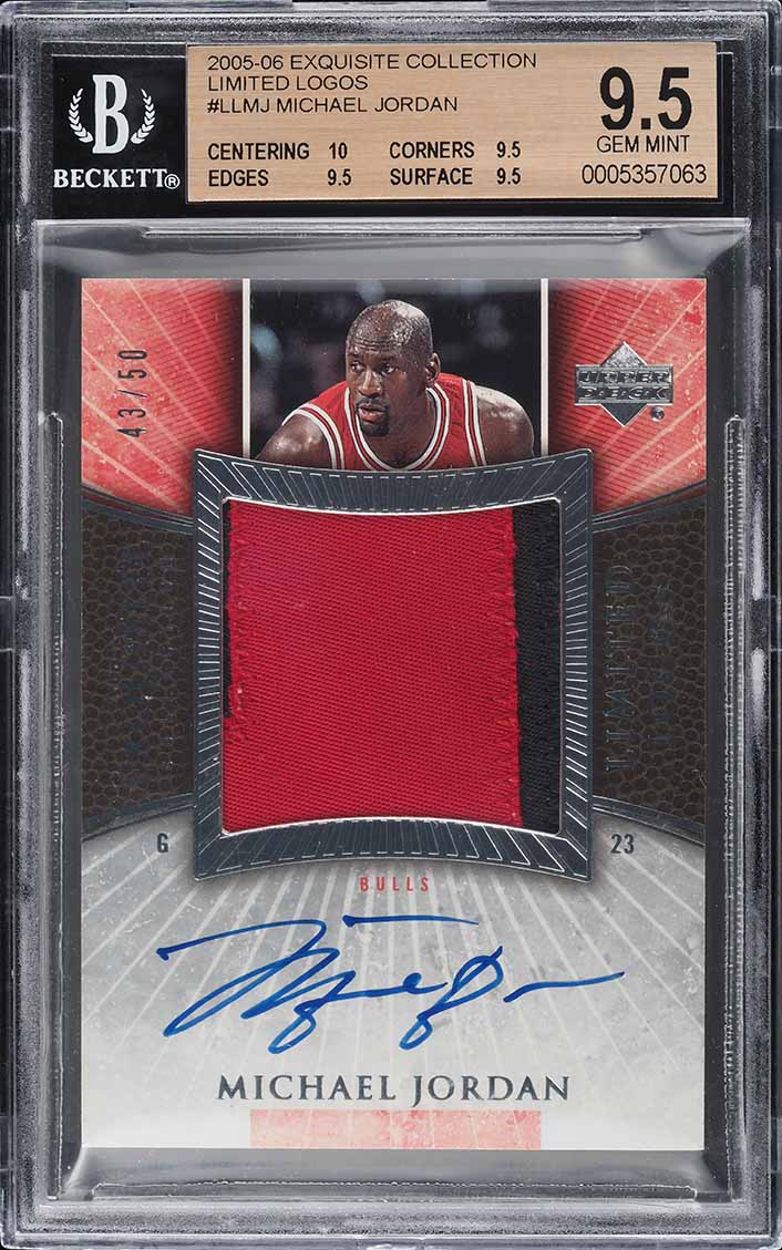 2005 Exquisite Collection Limited Logos Michael Jordan PATCH AUTO /50 ...