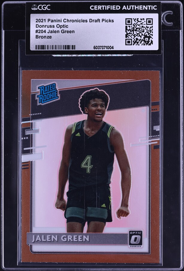 2021 Donruss Holo Orange Laser Jalen Green ROOKIE #209 PSA 10 GEM