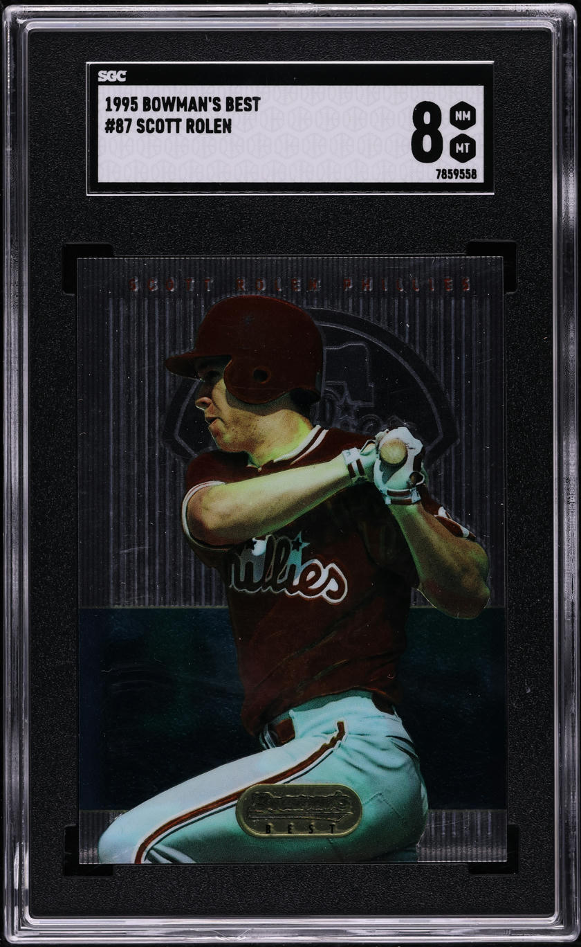 1995 Bowman's Best Scott Rolen ROOKIE #87 SGC 8 NM-MT