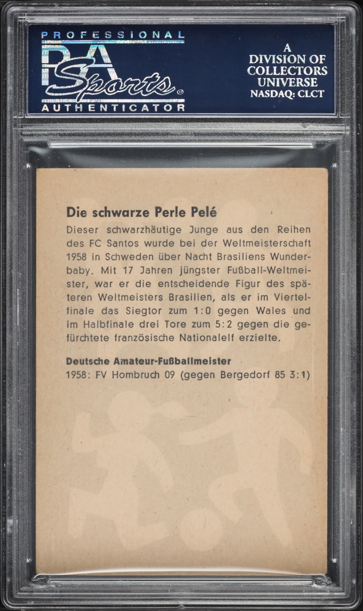 1961 Heinerle Die Schwarze Pele PSA 4 VGEX