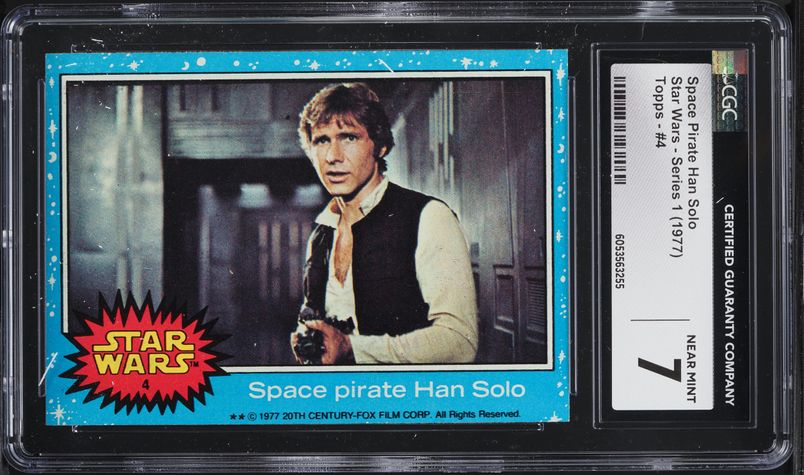 2022 Topps Chrome Star Wars Galaxy Refractor Han Solo #4 PSA 10
