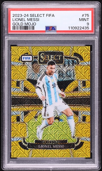 2023 Finest MLS Gold Refractor Lionel Messi /50 #1 PSA 10 GEM MINT