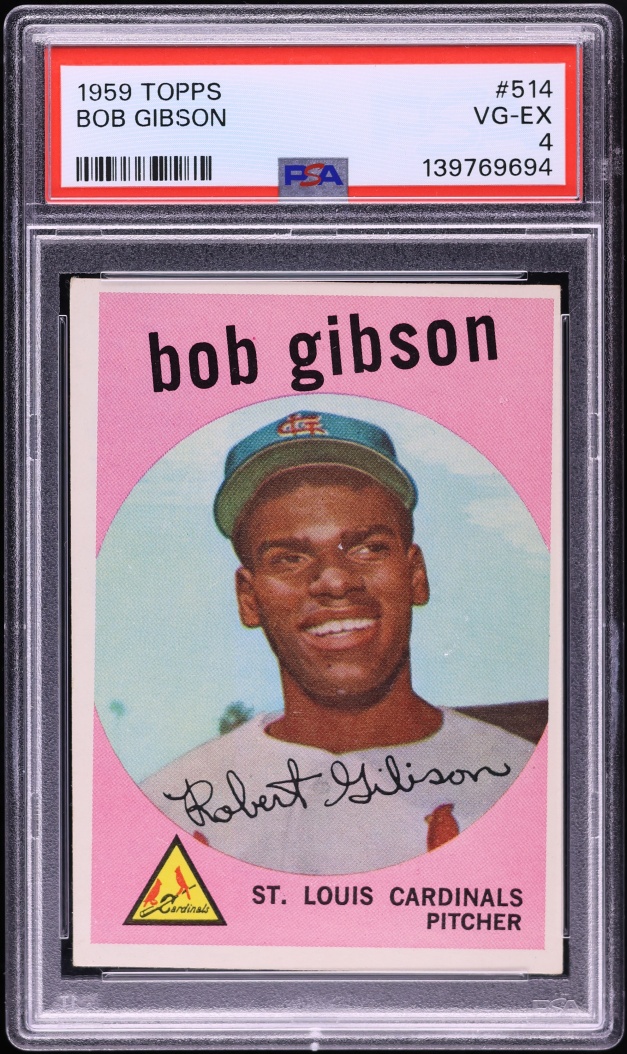 1959 Topps Bob Gibson ROOKIE #514 PSA 4 VGEX
