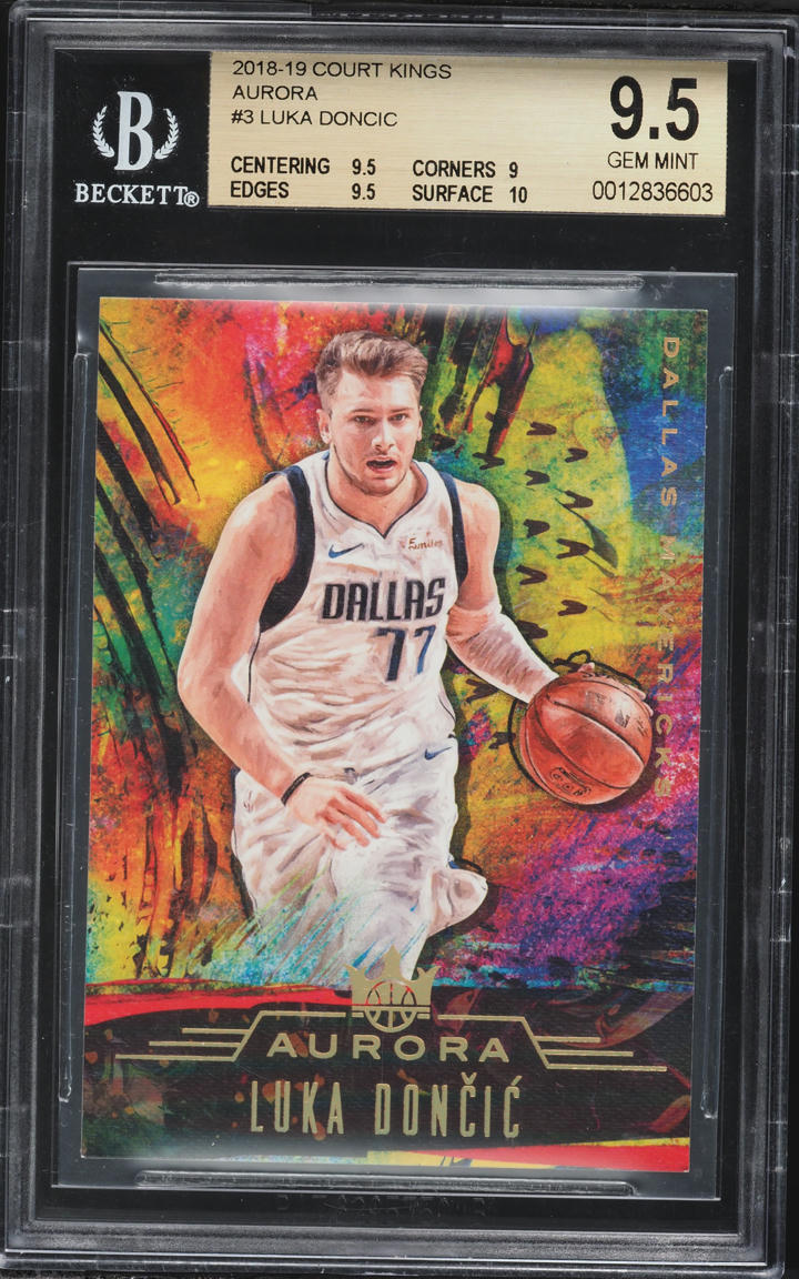 2018 Panini Court Kings Aurora Luka Doncic ROOKIE #3 BGS 9.5 GEM MINT - Photo 1