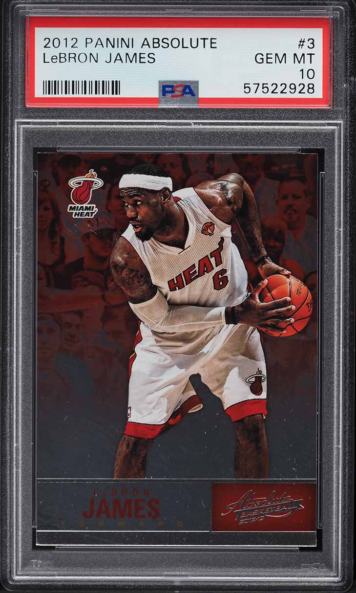 2012 Absolute Basketball LeBron James #3 PSA 10 GEM MINT
