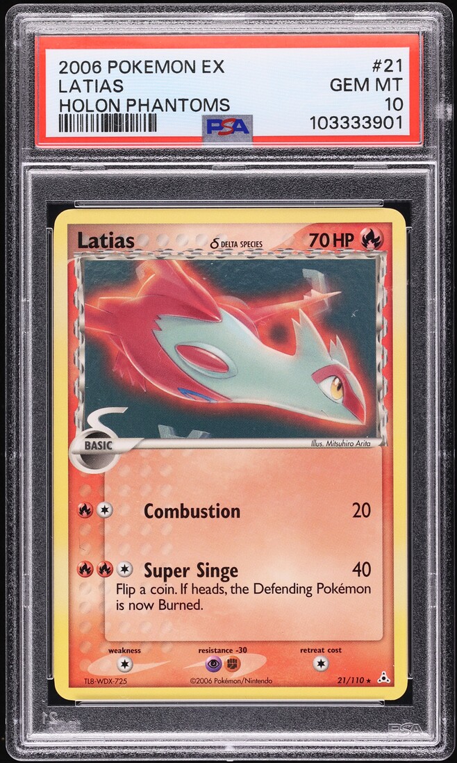 2006 Pokemon EX Holon Phantoms Latias #21 PSA 10 GEM MINT