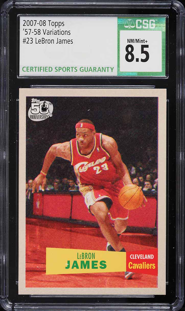 2007 Topps '57 Variations LeBron James #23 CSG 8.5 NM-MT+ - Main Image