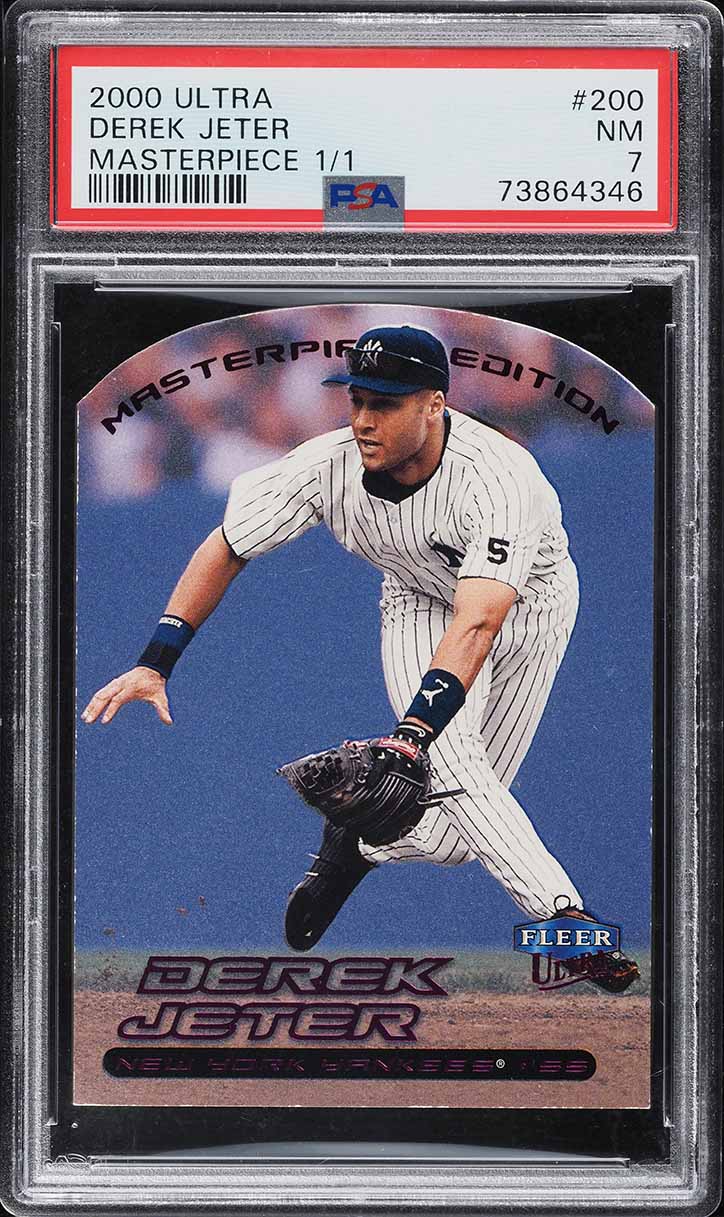 2000 Ultra Masterpiece Derek Jeter 1/1 #200 PSA 7 NRMT