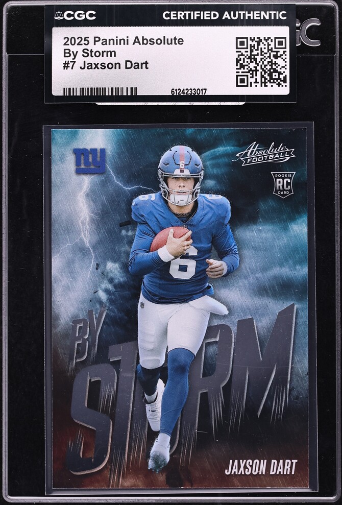 2025 Absolute By Storm Jaxson Dart ROOKIE #7 CGC AUTH