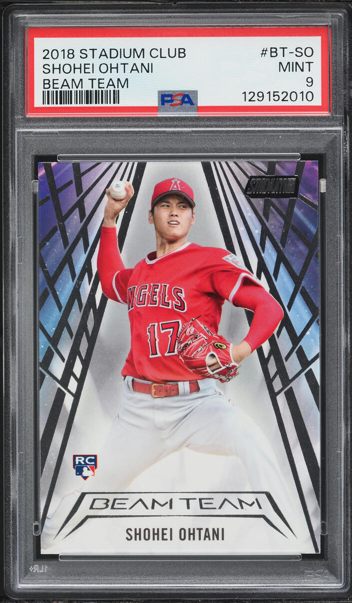 2018 Stadium Club Beam Team Shohei Ohtani ROOKIE #BT-SO PSA 9 MINT