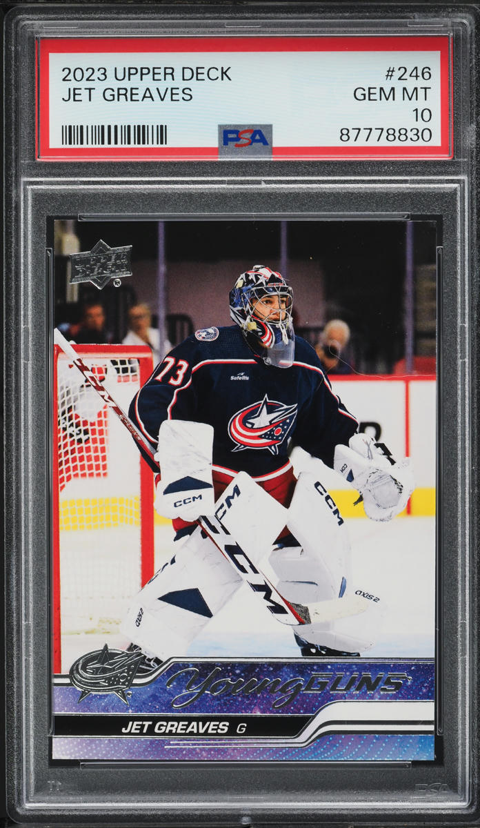 2023 Upper Deck Young Guns Jet Greaves ROOKIE #246 PSA 10 GEM MINT