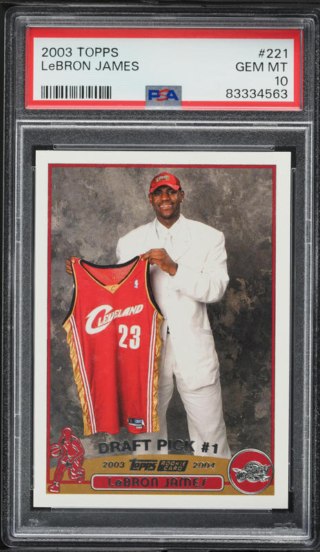 2003 Topps Contemporary Collection Red LeBron James ROOKIE /225 #1
