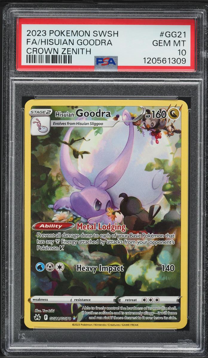 2023 Pokemon Sword & Shield Crown Zenith Full Art Hisuian Goodra #GG21 ...