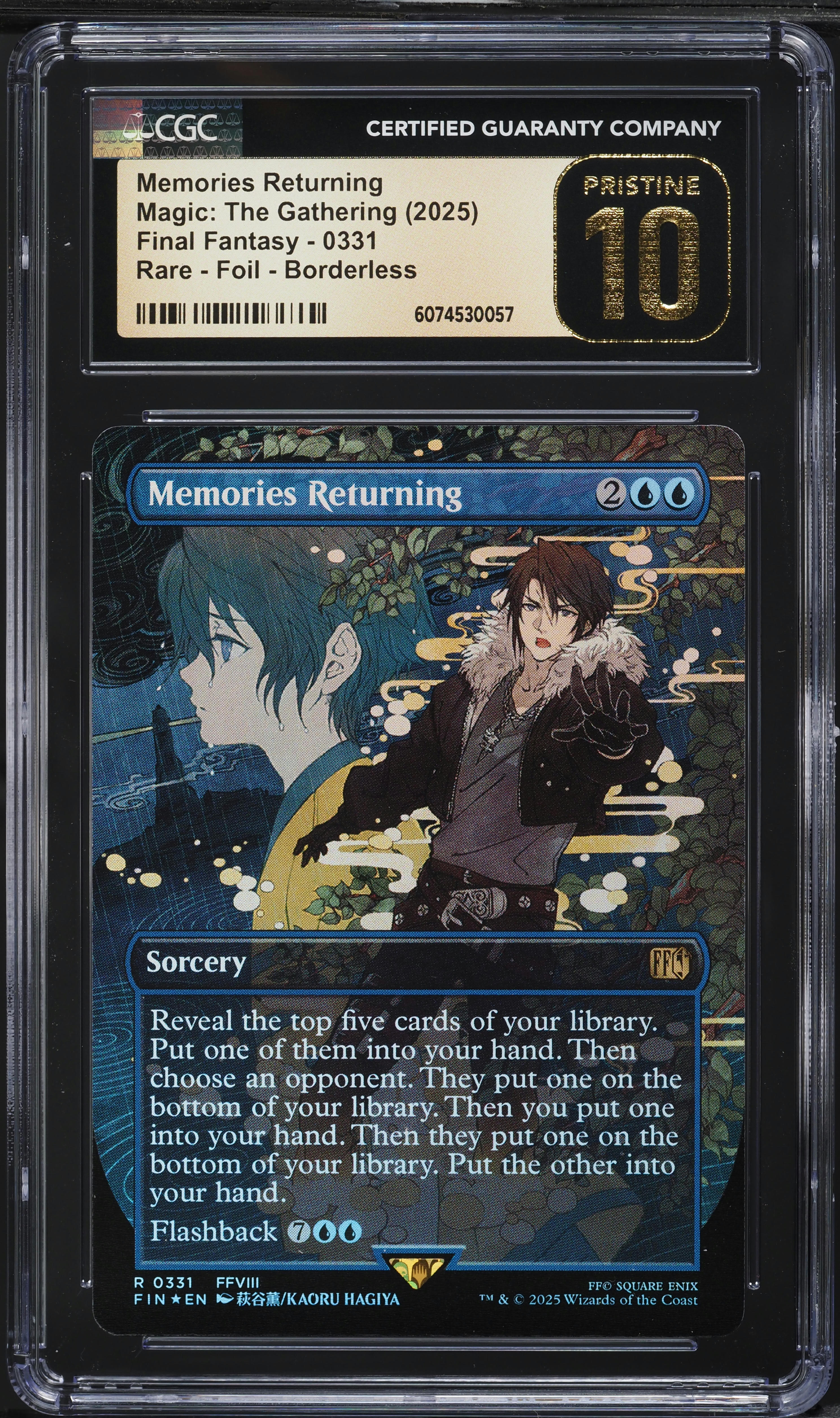 2025 Magic The Gathering MTG Final Fantasy Foil Borderless Memories Returning #0331 CGC 10