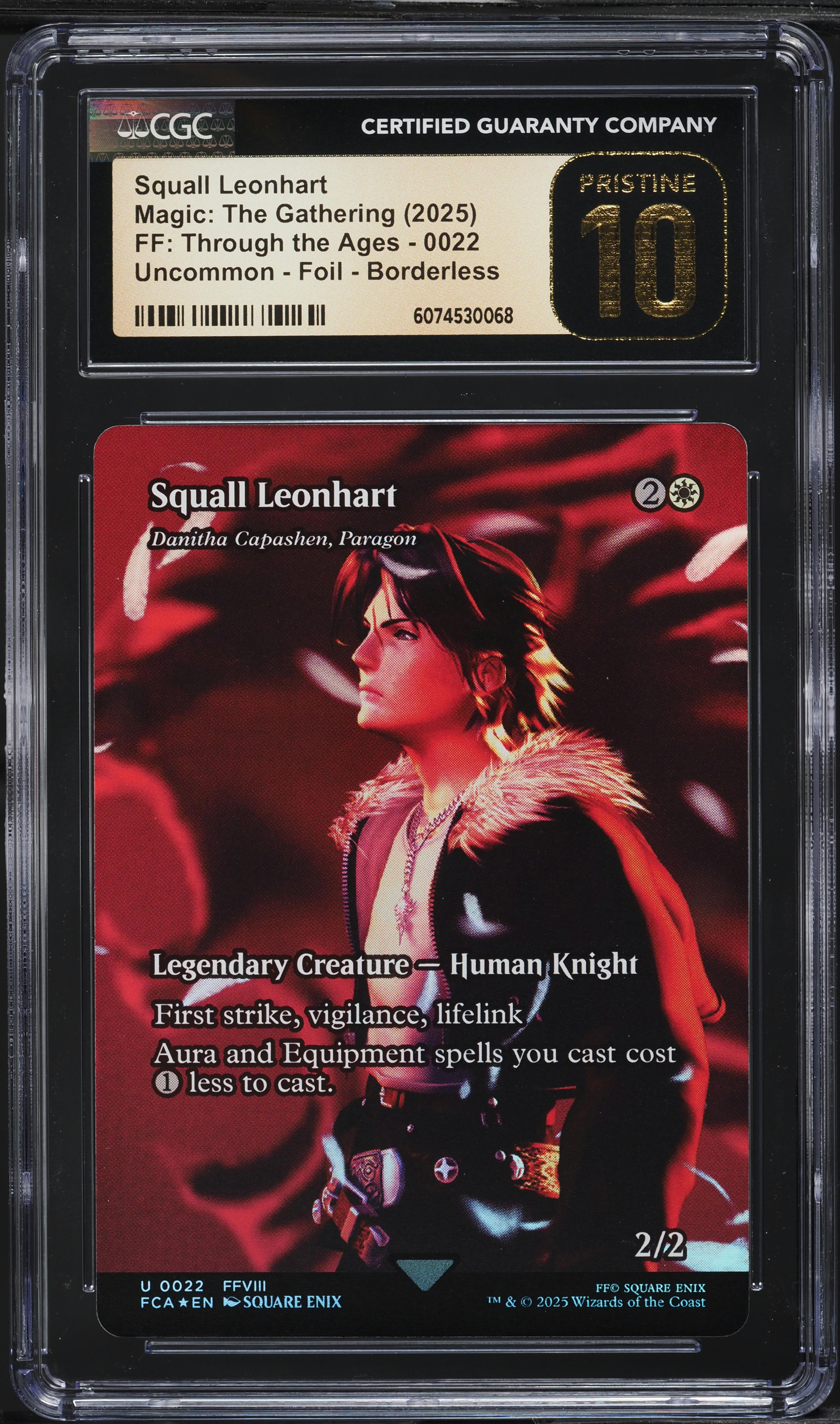 2025 MTG Final Fantasy: Through The Ages Foil Borderless Squall Leonhart #0022 CGC 10