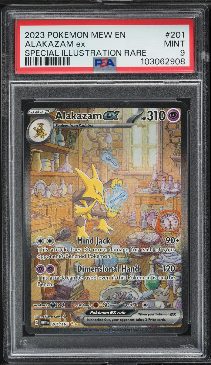 2023 Pokemon Scarlet & Violet 151 SIR Alakazam ex #201 PSA 9 MINT