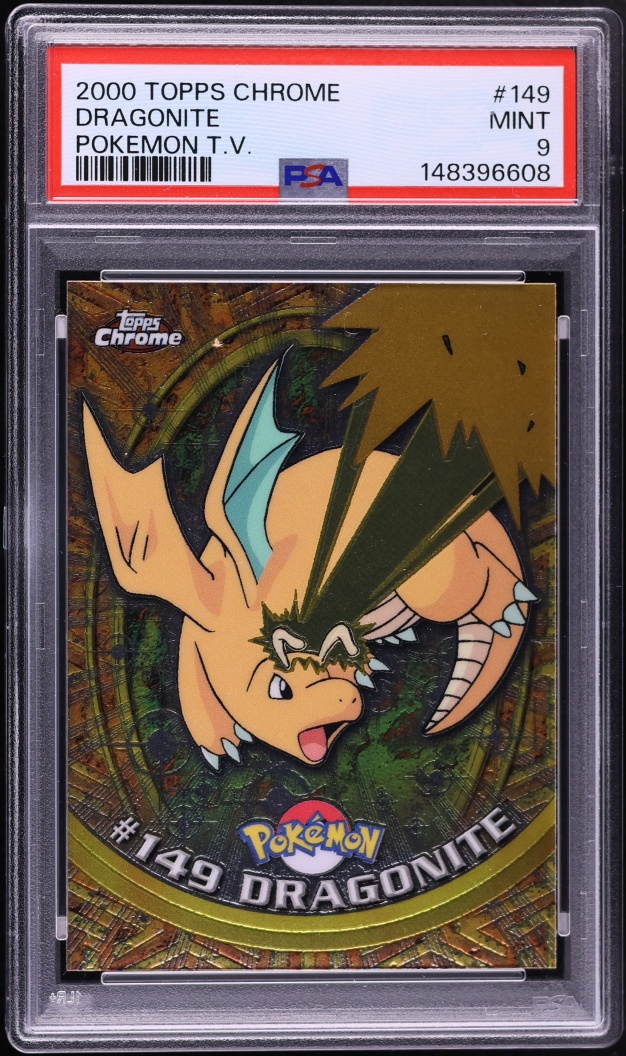 2000 Topps Chrome Pokemon Dragonite #149 PSA 9 MINT