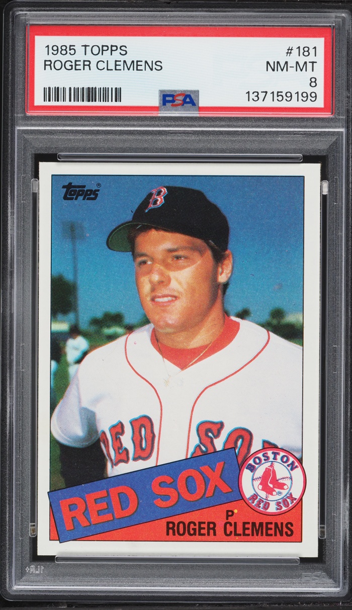1985 Topps Roger Clemens ROOKIE #181 PSA 8 NM-MT