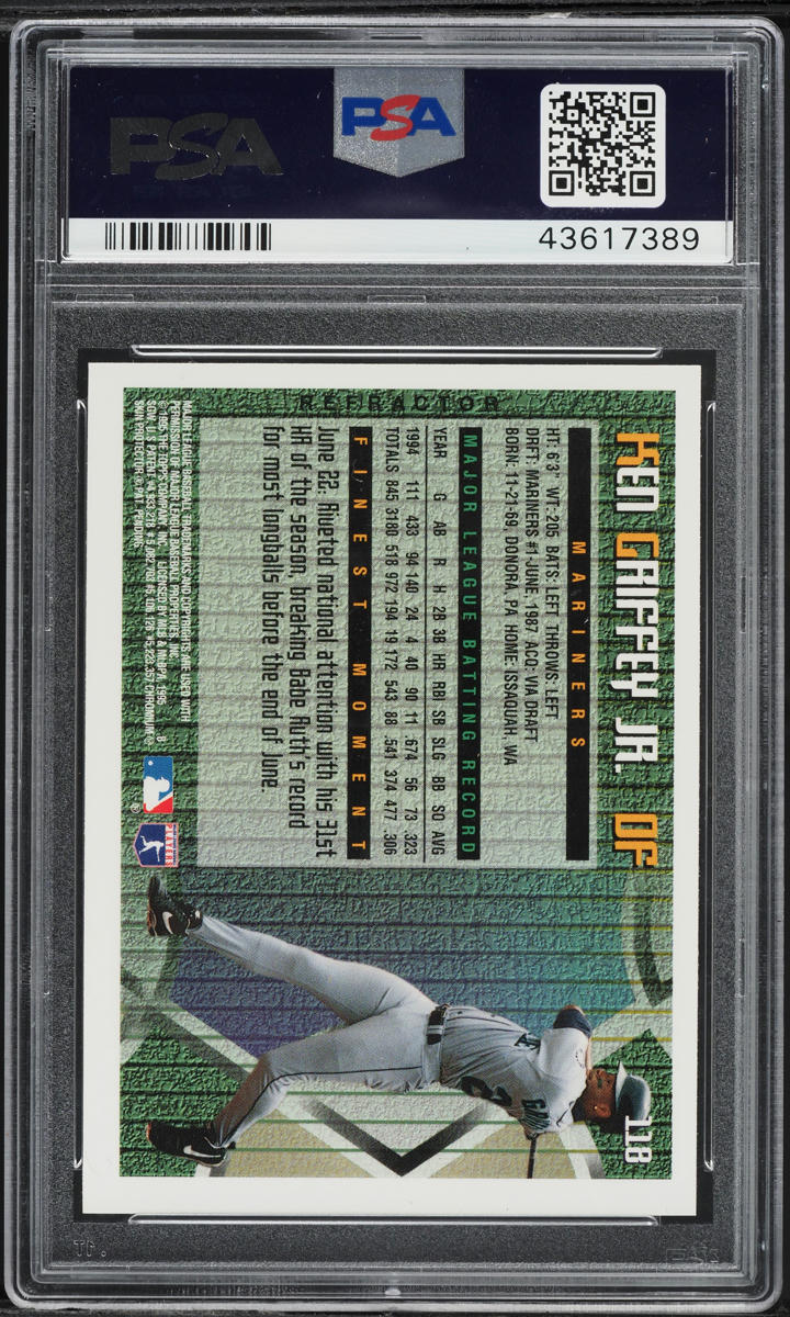 1995 Finest Refractor Ken Griffey Jr. #118 PSA 9 MINT