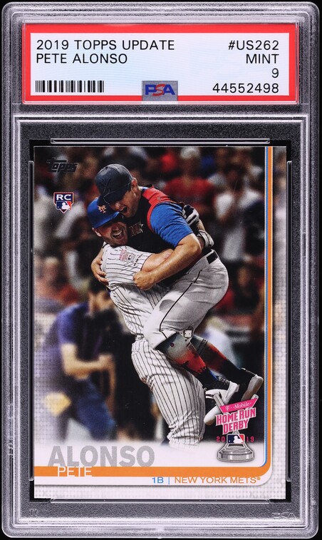 2019 Topps Update Pete Alonso ROOKIE #US262 PSA 9 MINT