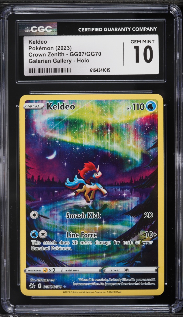 2023 Pokemon Sword & Shield Crown Zenith Alt Art Keldeo #GG07 CGC 10 GEM MINT