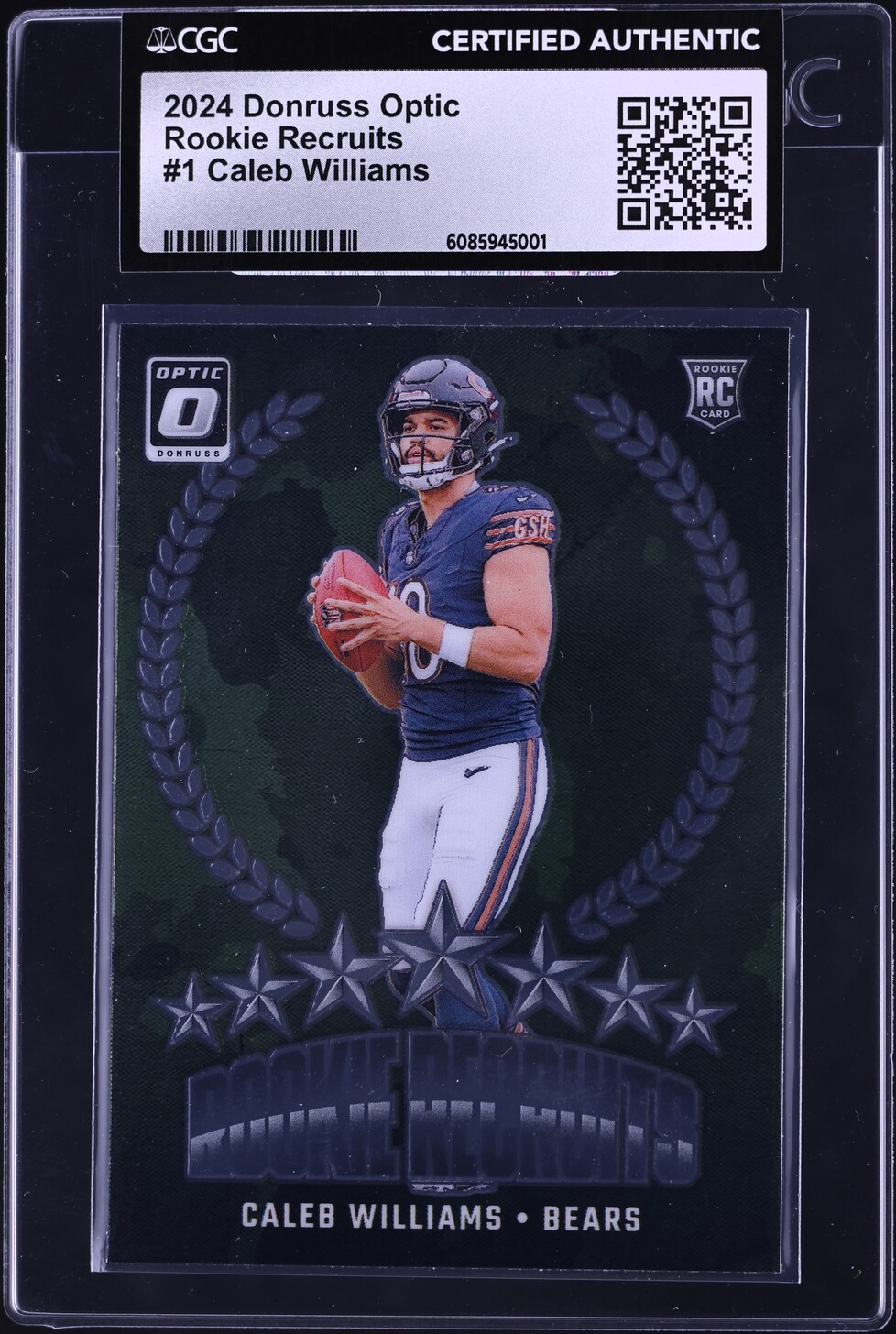 2024 Donruss Optic Recruits Caleb Williams ROOKIE #1 CGC AUTH