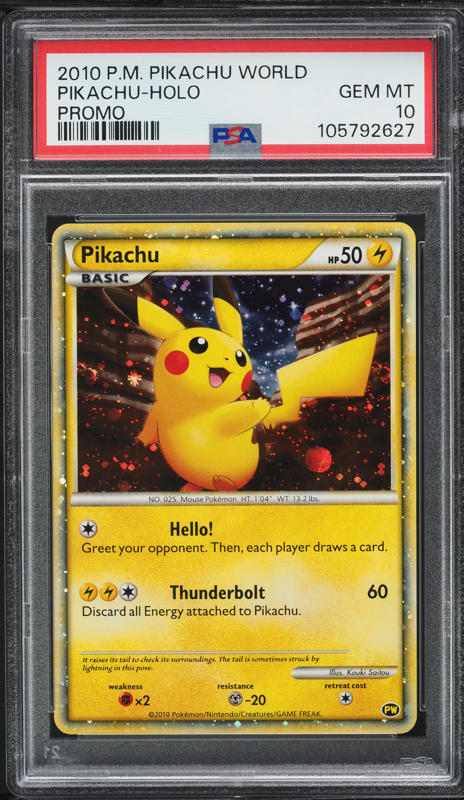 PSA10 pikachu ピカチュウワールド イタリア 2010 PSA10＊2010 ピカチュウ ワールド イタリア プロモ ✨️2010年